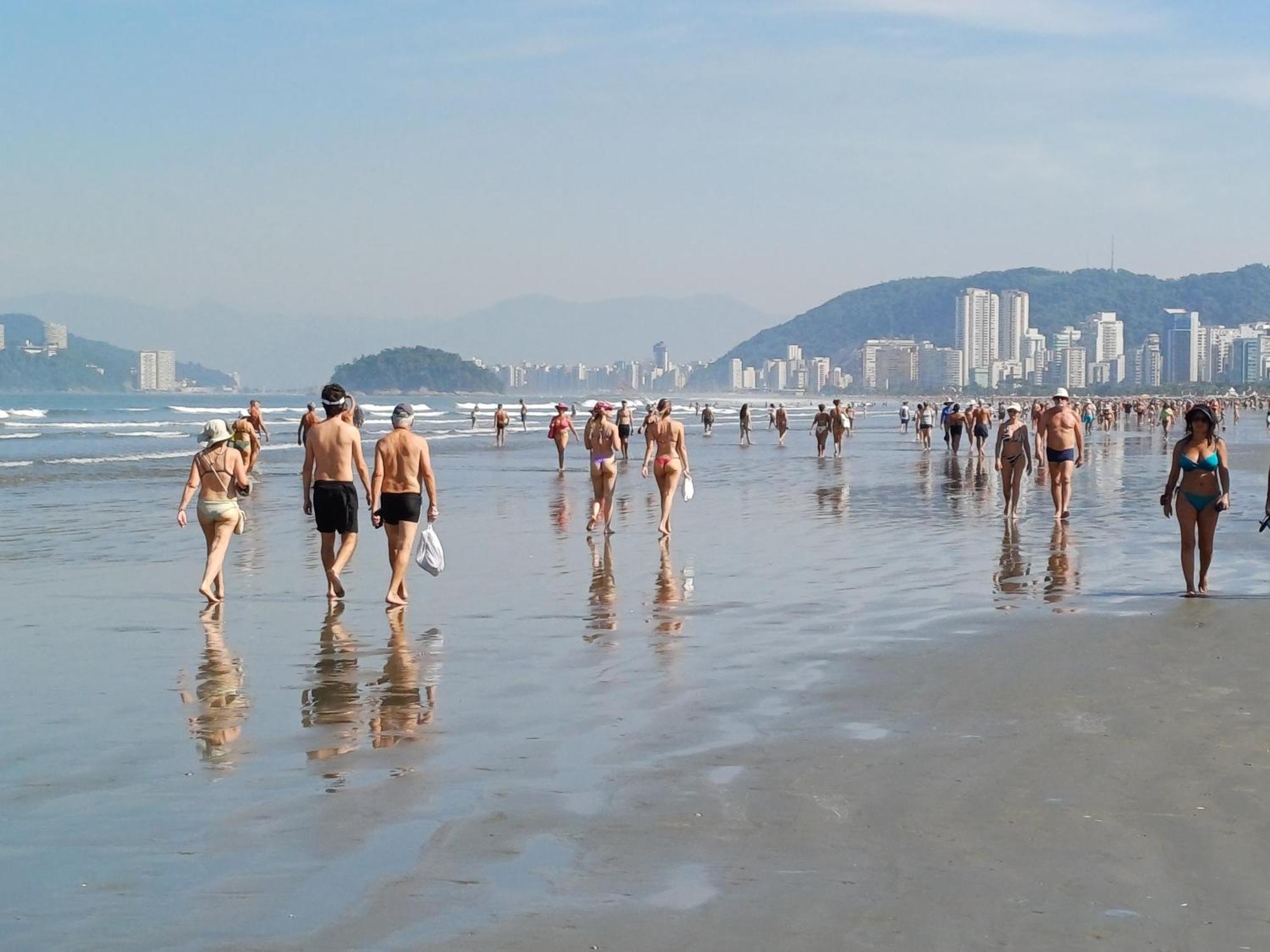 Kitnet Na Ponta Da Praia ,Santos, A Uma Quadra Da Praia, Proximo Ao Aquario Apartamento Exterior foto